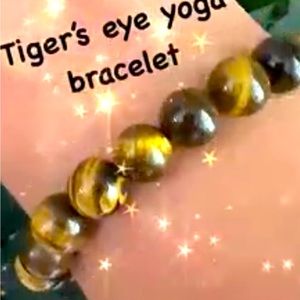 Tiger’s Eyes yoga bracelet.  Made with love.